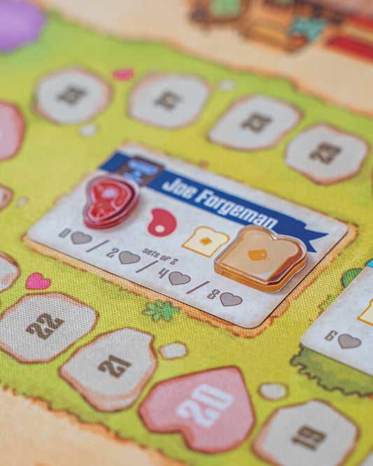 Toast Token | Acrylic Game Tokens – 0.75" | Double-Sided Print