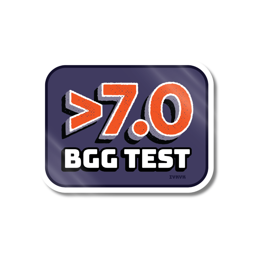 >7.0 BGG Test Sticker | Waterproof & UV Proof