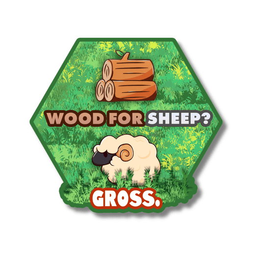 Wood for Sheep Sticker | Waterproof & UV Proof
