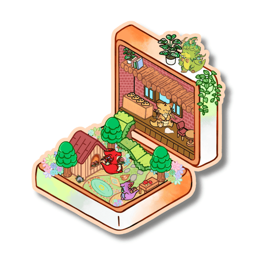 Dragon Isometric Sticker | Waterproof & UV Proof