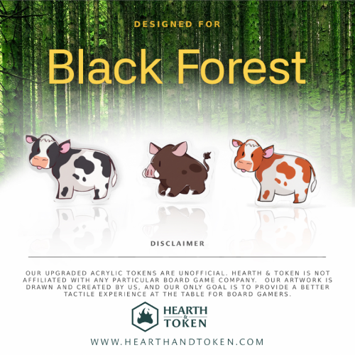 Black Forest Token Bundle | Acrylic Game Tokens