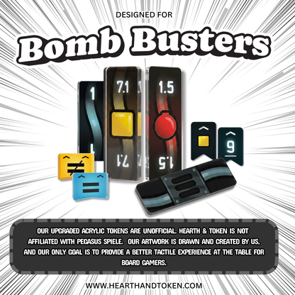 [COMING SOON] Bomb Busters Bundle | Acrylic Game Tokens