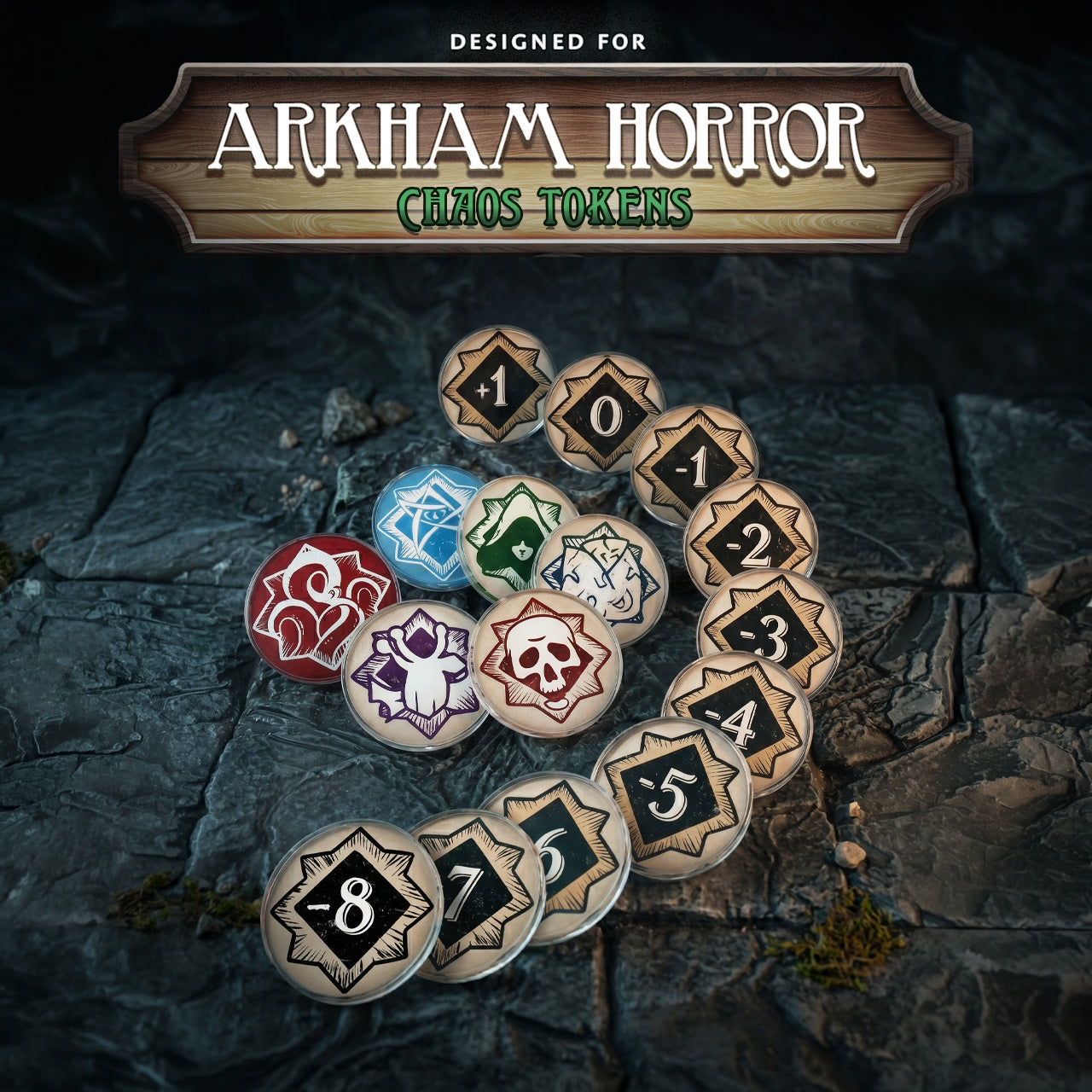 Arkham Horror LCG Token Bundle | Acrylic Game Tokens