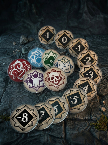 Arkham Horror LCG Token Bundle | Acrylic Game Tokens