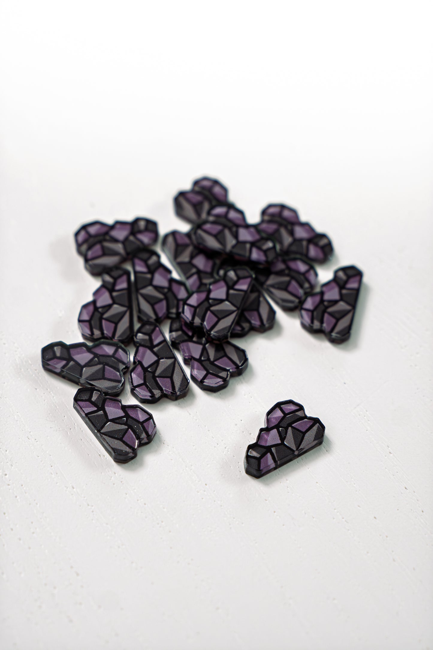 Coal Token | Acrylic Game Tokens – 0.75" | Double-Sided Print