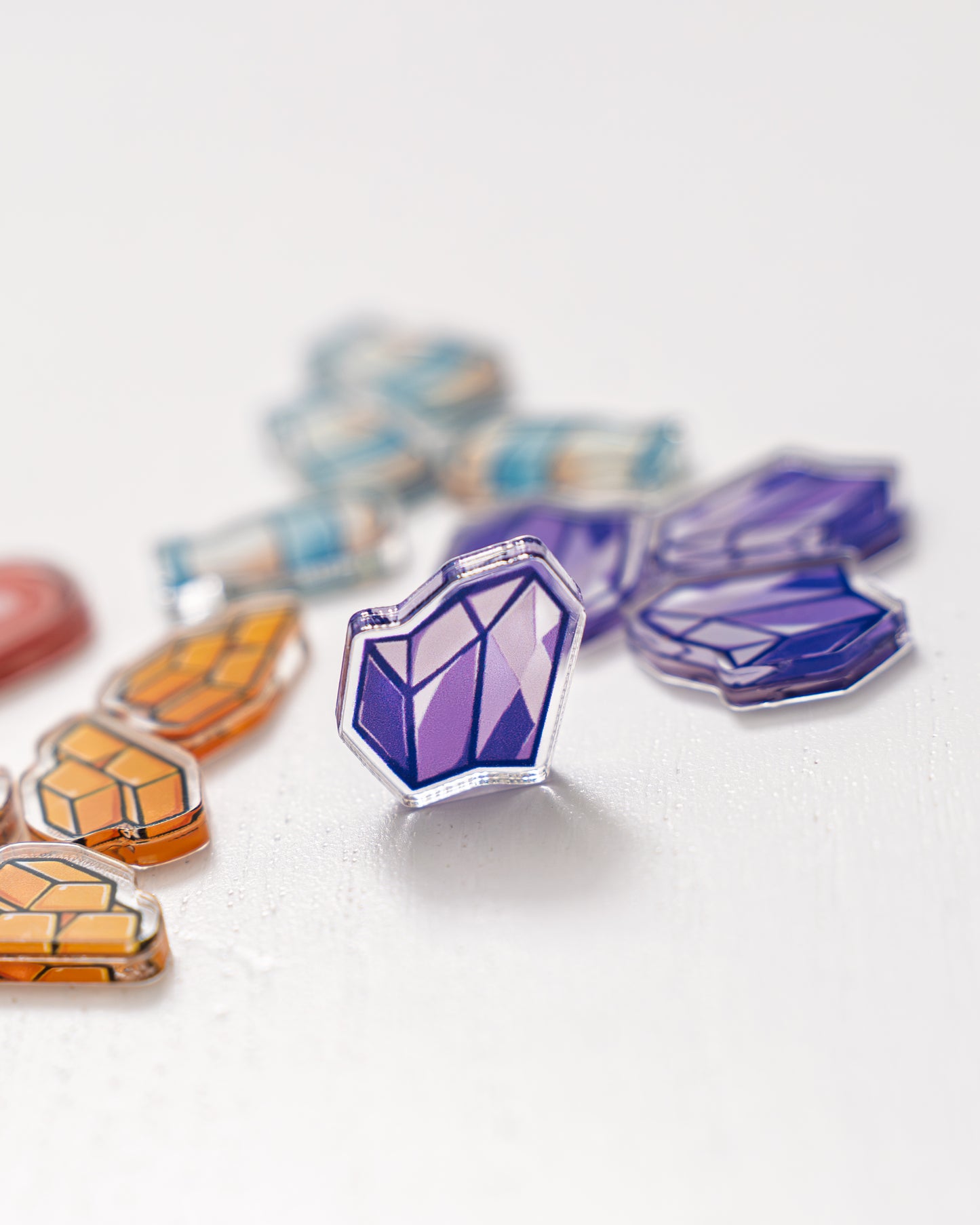 Wyrmspan Bundle Tokens | Acrylic Game Tokens – 0.75" | Double-Sided Print