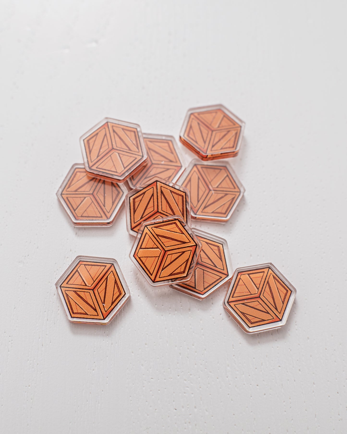 Crate Token | Acrylic Game Tokens – 0.75" | Double-Sided Print (Copy)