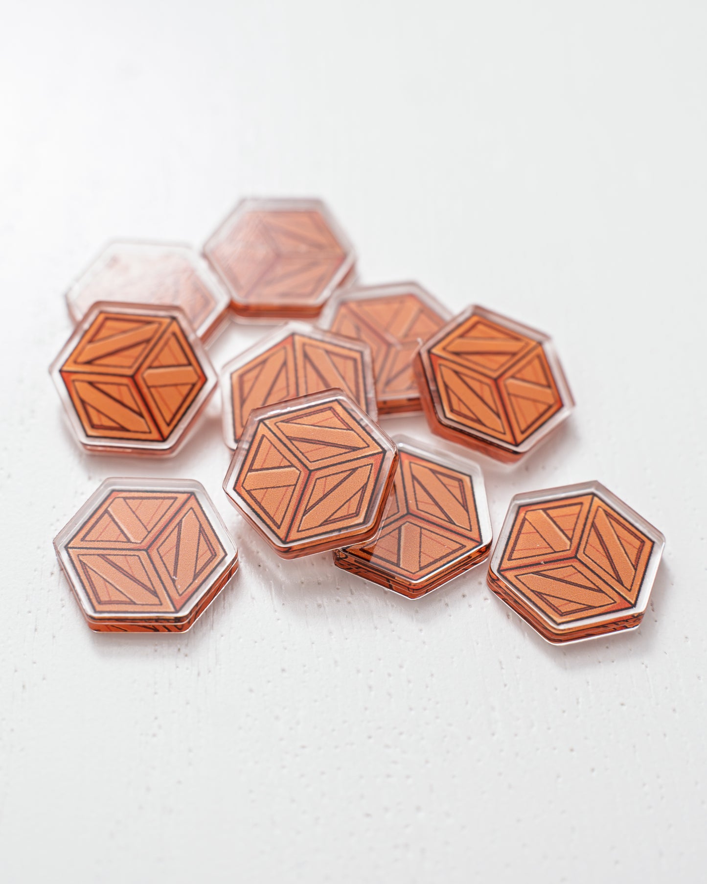 Crate Token | Acrylic Game Tokens – 0.75" | Double-Sided Print (Copy)