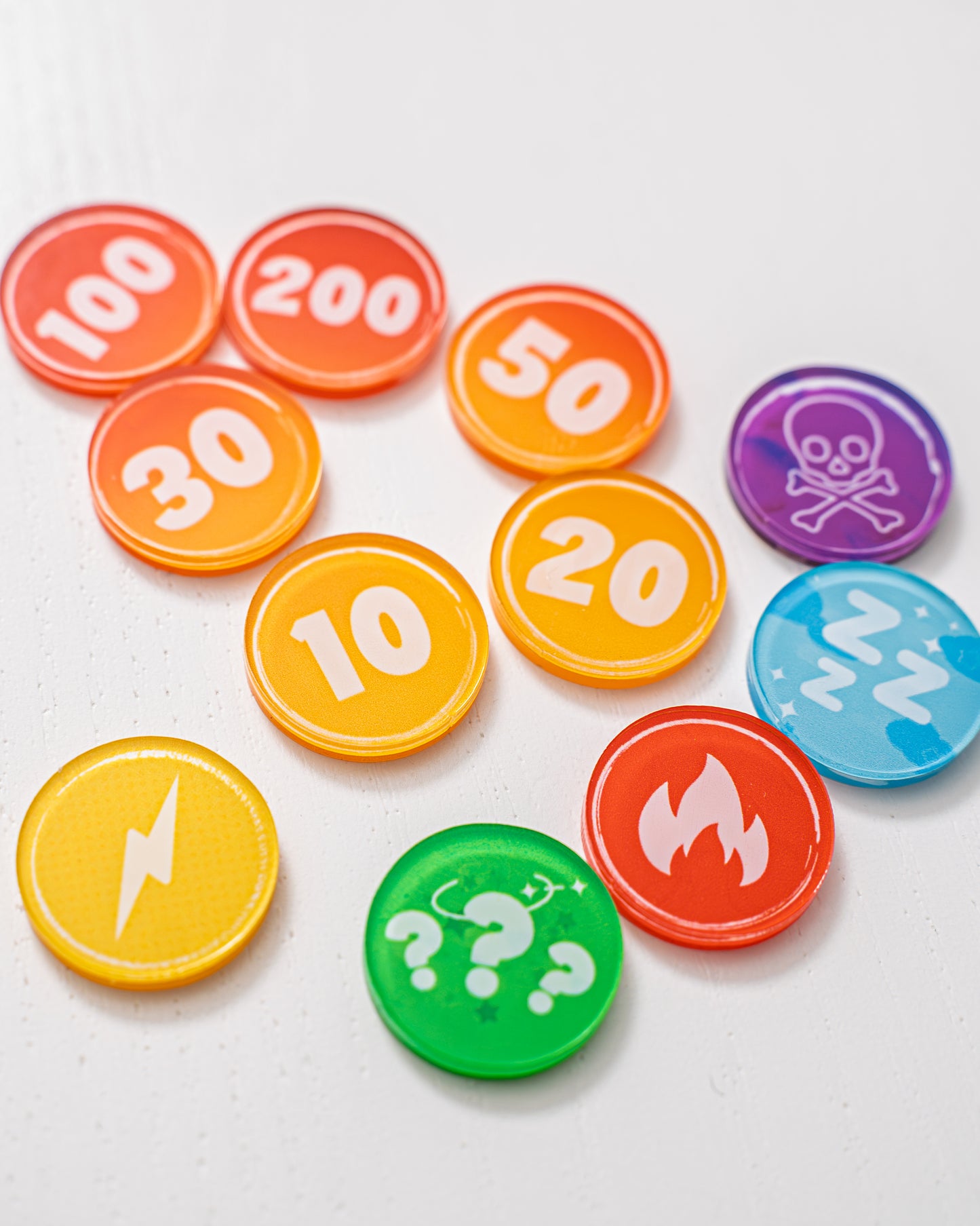 Pokémon TCG Bundle | Acrylic Game Tokens | Double-Sided Print