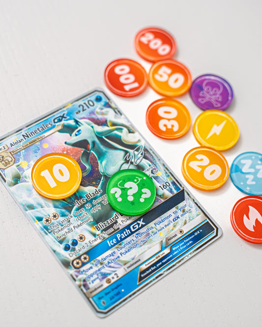 Pokémon TCG Bundle | Acrylic Game Tokens | Double-Sided Print