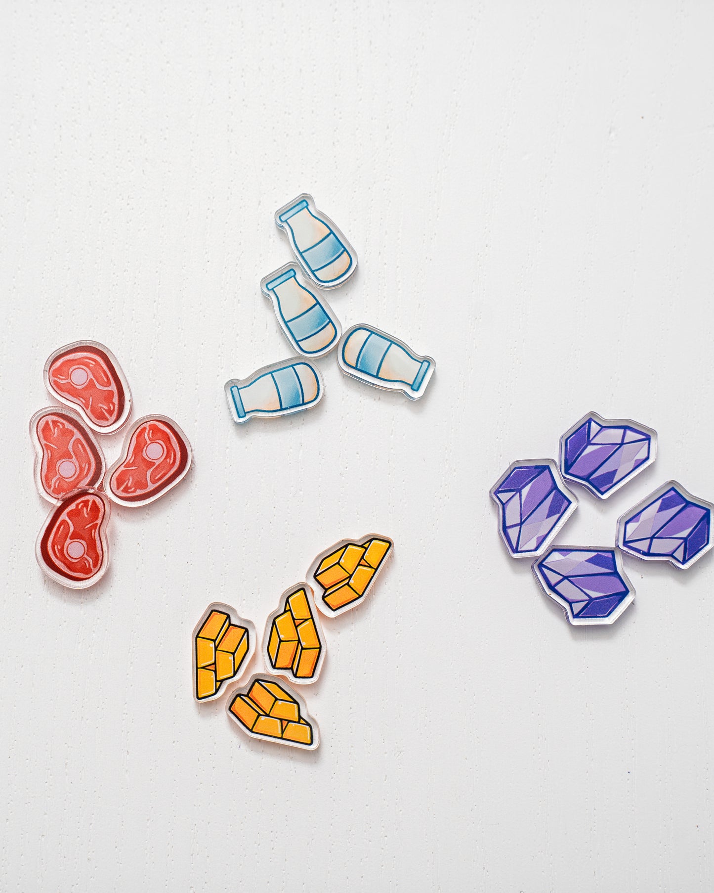 Wyrmspan Bundle Tokens | Acrylic Game Tokens – 0.75" | Double-Sided Print