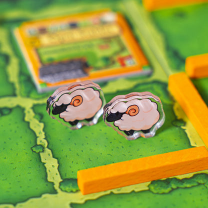 Sheep Token | Acrylic Game Tokens – 0.75" | Double-Sided Print