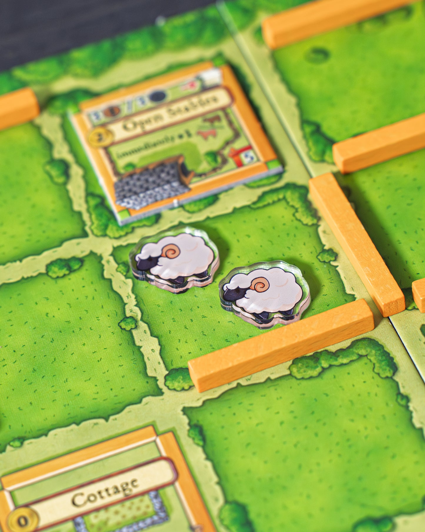 Sheep Token | Acrylic Game Tokens – 0.75" | Double-Sided Print