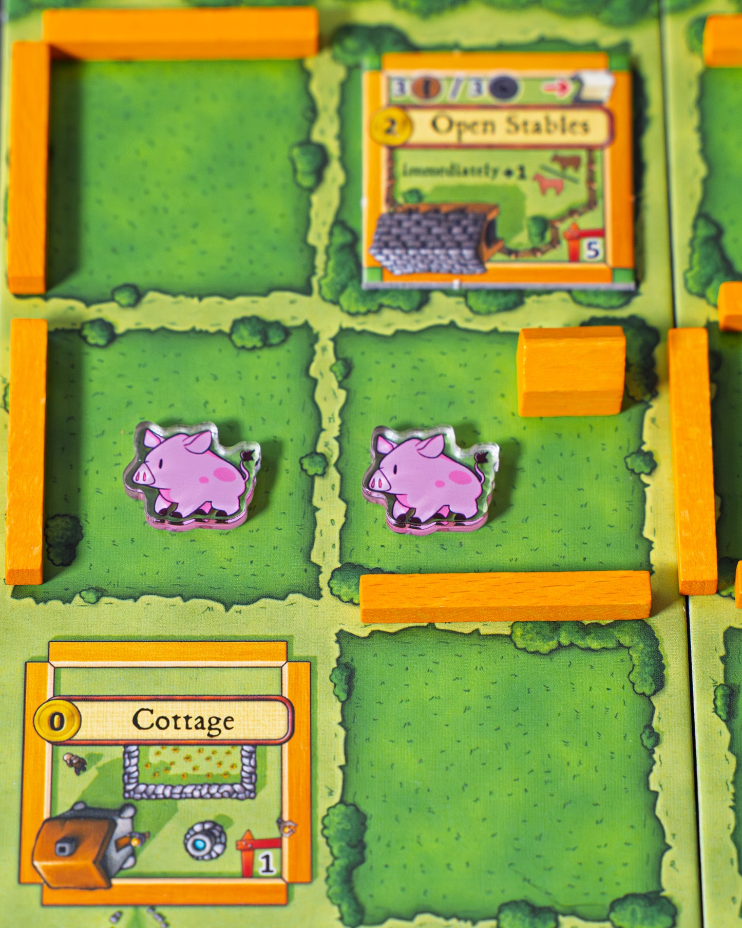 Pig Token | Acrylic Game Tokens – 0.75" | Double-Sided Print