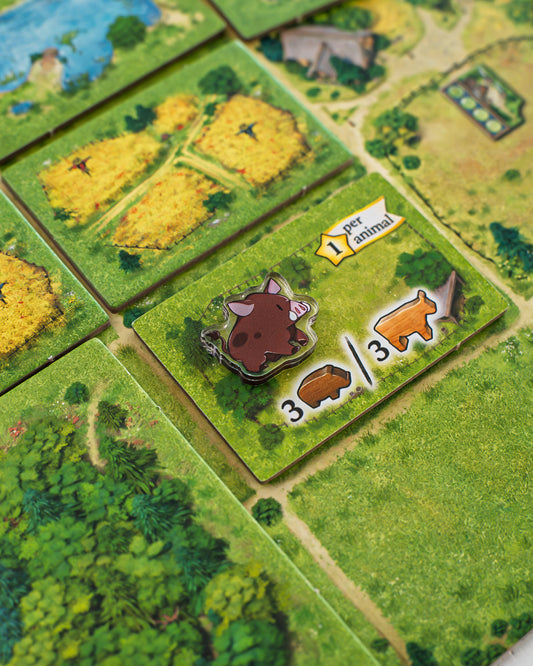 Boar Token | Acrylic Game Tokens – 0.75" | Double-Sided Print