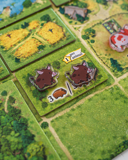 Boar Token | Acrylic Game Tokens – 0.75" | Double-Sided Print