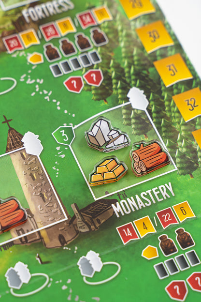 Architects of the West Kingdom Compatible Token Bundle | Acrylic Game Tokens