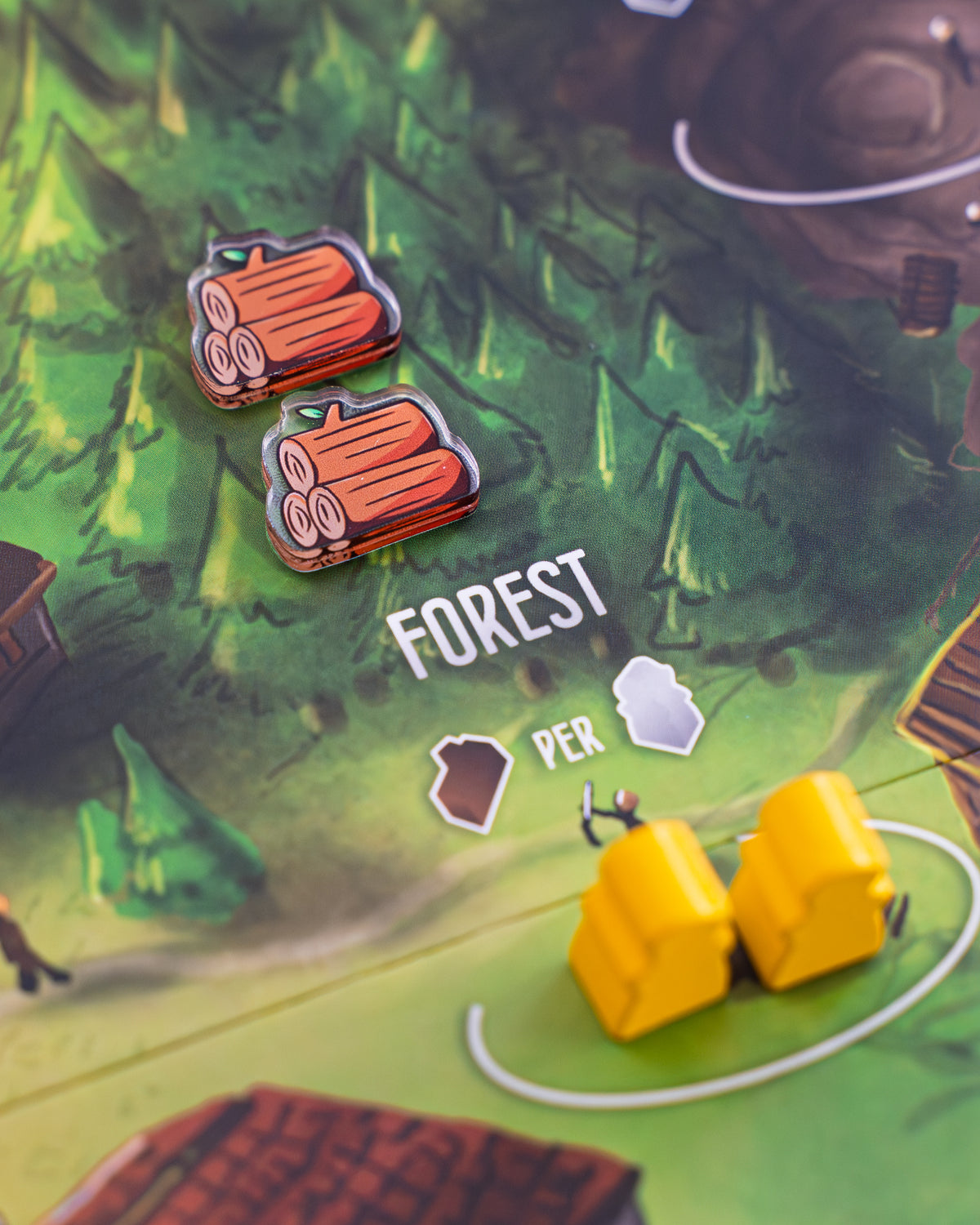 Architects of the West Kingdom Compatible Token Bundle | Acrylic Game Tokens