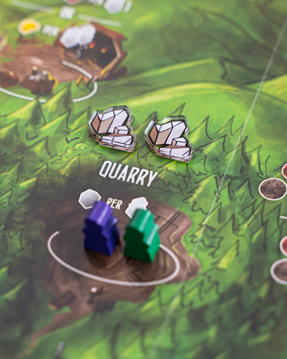 Architects of the West Kingdom Compatible Token Bundle | Acrylic Game Tokens