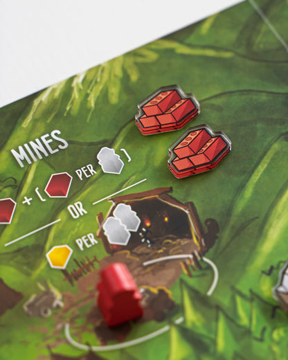 Farming Bundle Tokens | Acrylic Game Tokens – 0.75" | Double-Sided Print