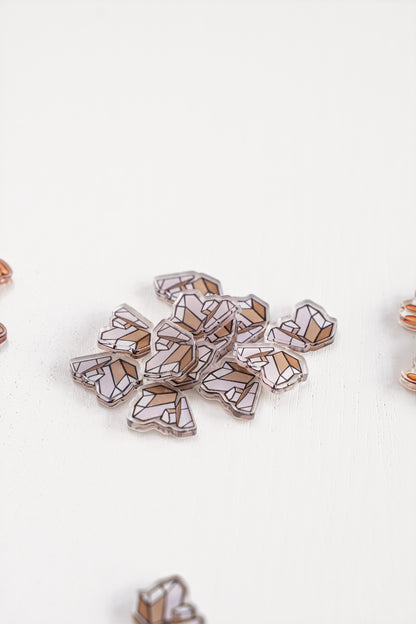 Stone Token | Acrylic Game Tokens – 0.75" | Double-Sided Print