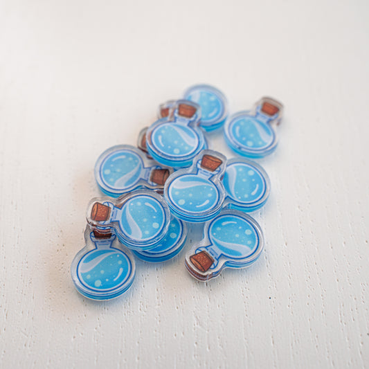 Potion Blue Token | Acrylic Game Tokens – 0.75" | Double-Sided Print