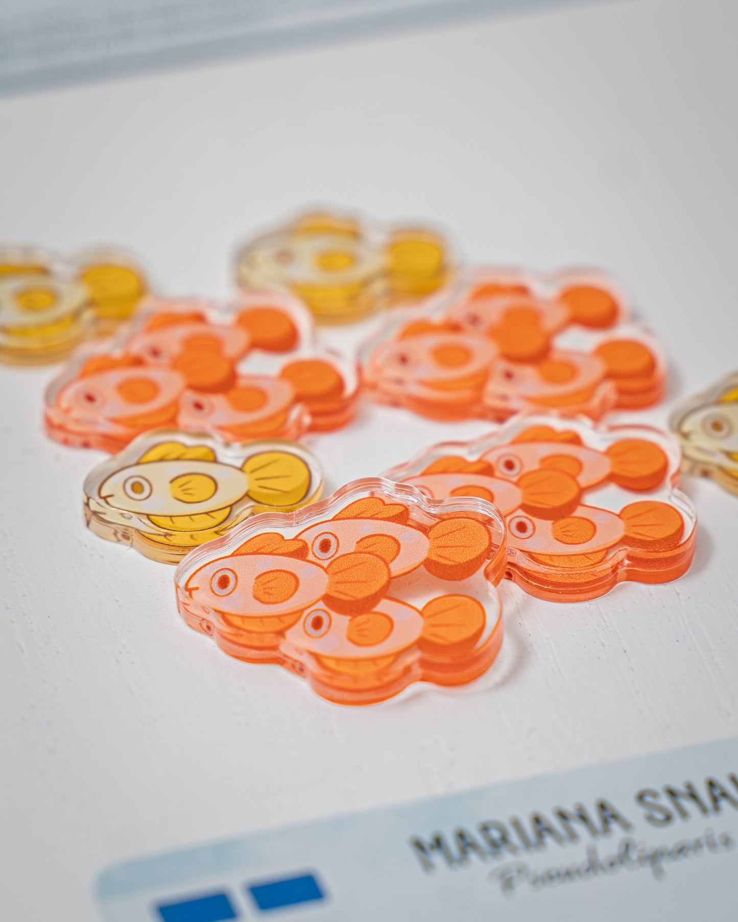 Fish School Token | Acrylic Game Tokens – 0.75" | Double-Sided Print