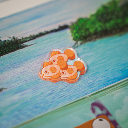 Fish School Token | Acrylic Game Tokens – 0.75" | Double-Sided Print