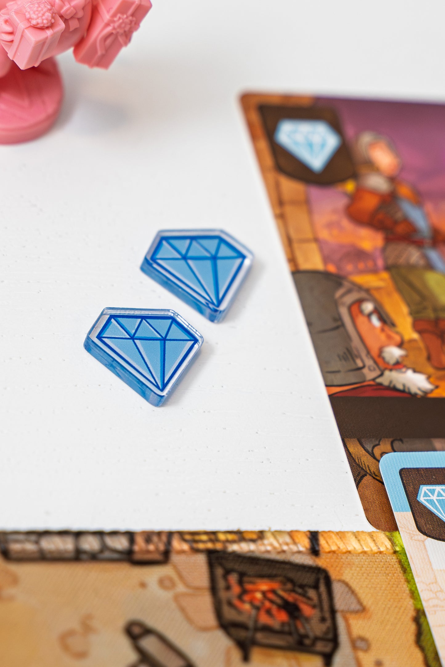 Diamond Token | Acrylic Game Tokens – 0.75" | Double-Sided Print
