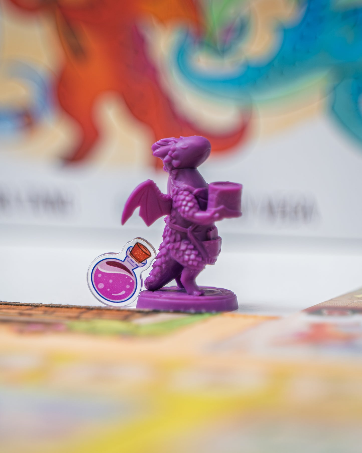 Potion Purple Token | Acrylic Game Tokens – 0.75" | Double-Sided Print