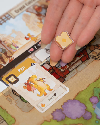 Toast Token | Acrylic Game Tokens – 0.75" | Double-Sided Print