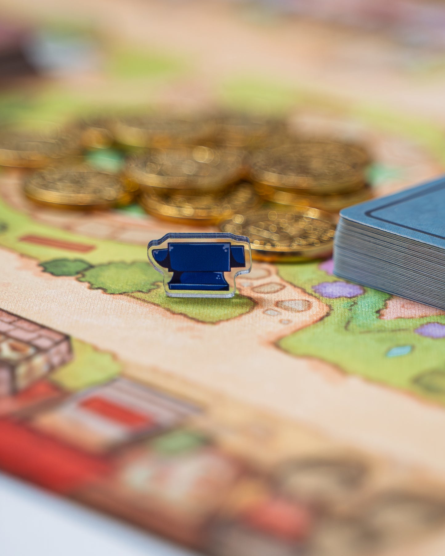 Anvil Token | Acrylic Game Tokens – 0.75" | Double-Sided Print