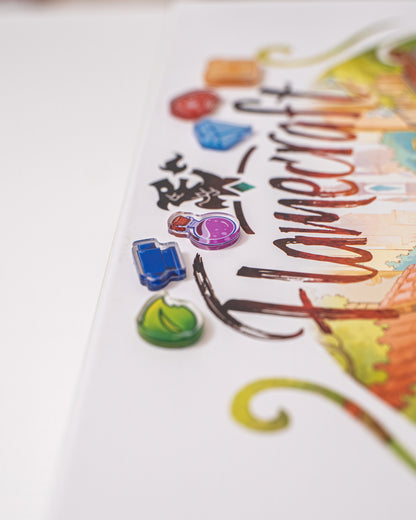 Leaf Token | Acrylic Game Tokens – 0.75" | Double-Sided Print