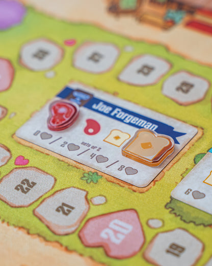 Toast Token | Acrylic Game Tokens – 0.75" | Double-Sided Print