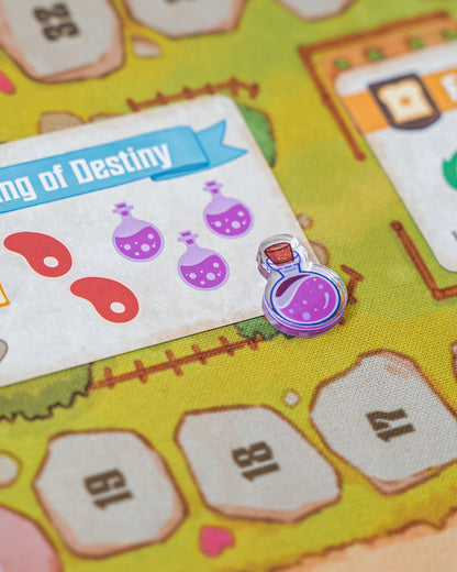 Potion Purple Token | Acrylic Game Tokens – 0.75" | Double-Sided Print