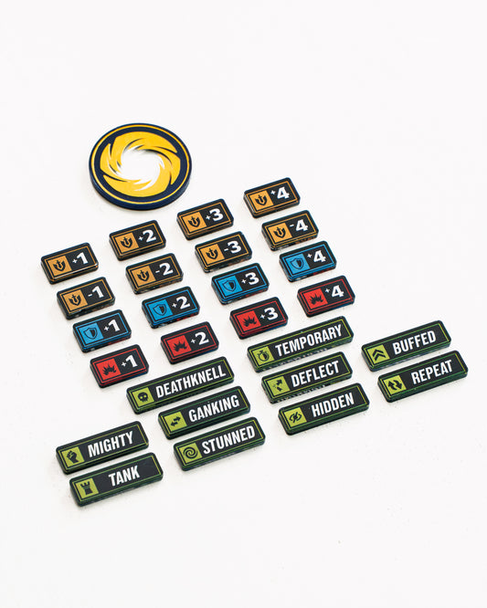 Riftbound TCG Bundle | Acrylic Game Tokens | Double-Sided Print