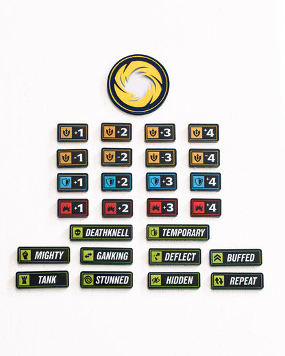 Riftbound TCG Bundle | Acrylic Game Tokens | Double-Sided Print