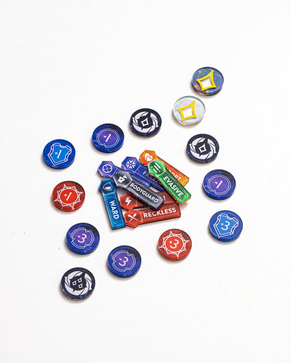 Lorcana TCG Bundle | Acrylic Game Tokens | Double-Sided Print