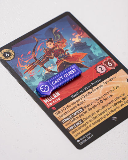 Lorcana TCG Bundle | Acrylic Game Tokens | Double-Sided Print
