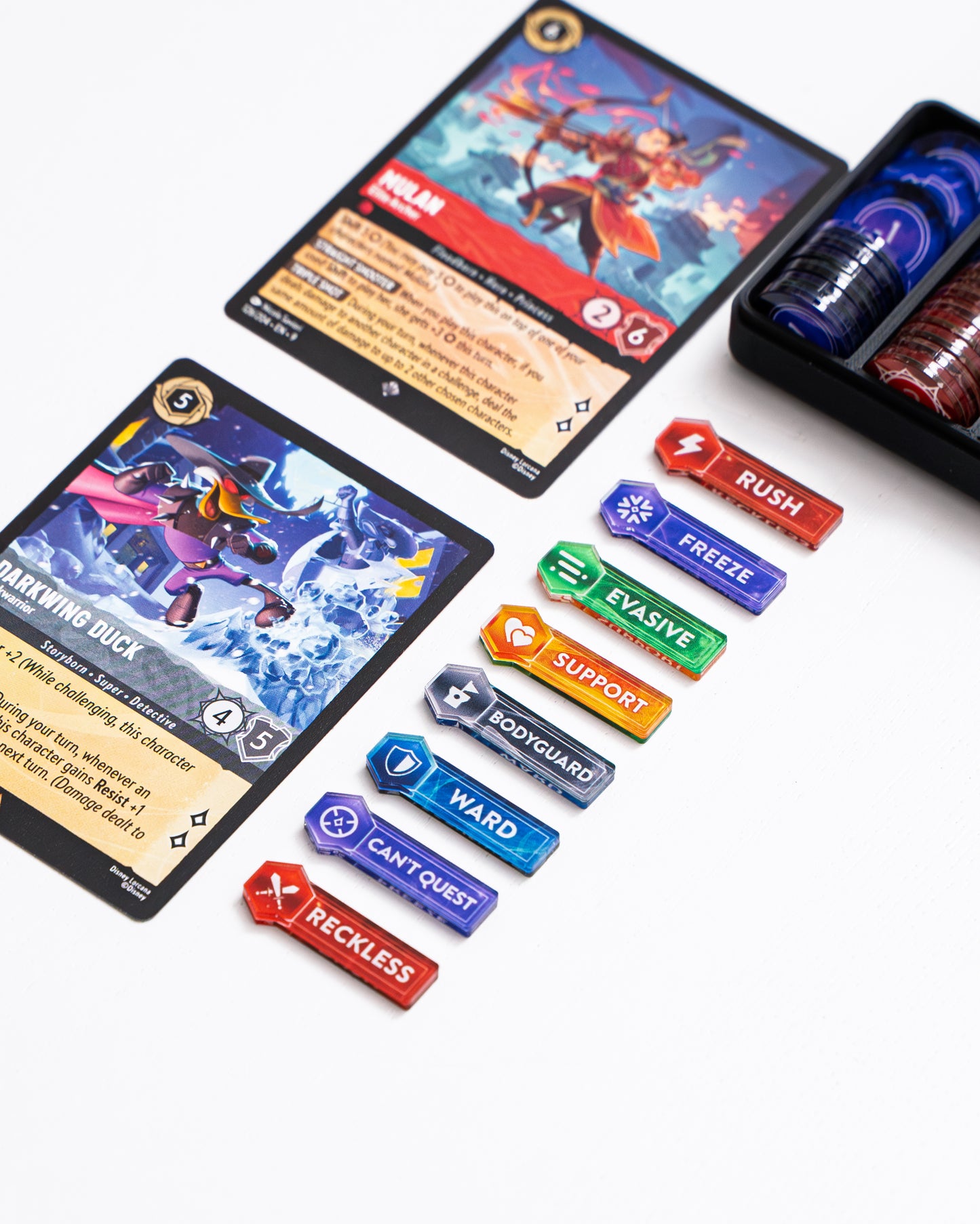 Lorcana TCG Bundle | Acrylic Game Tokens | Double-Sided Print