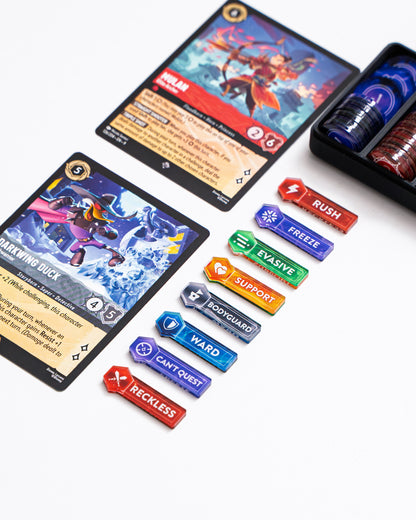 Lorcana TCG Bundle | Acrylic Game Tokens | Double-Sided Print