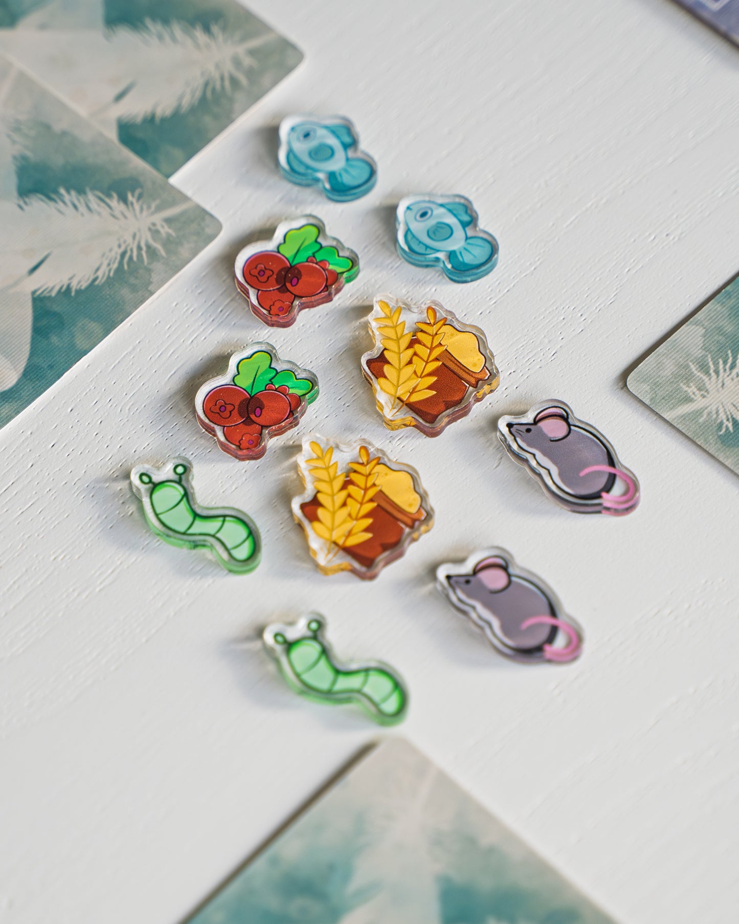 Berries Red Token | Acrylic Game Tokens – 0.75" | Double-Sided Print