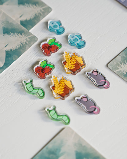 Wingspan Bundle Tokens | Acrylic Game Tokens – 0.75" | Double-Sided Print