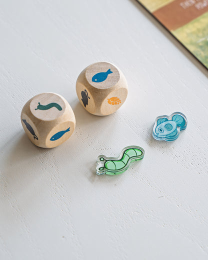 Fish Teal Token | Acrylic Game Tokens – 0.75" | Double-Sided Print
