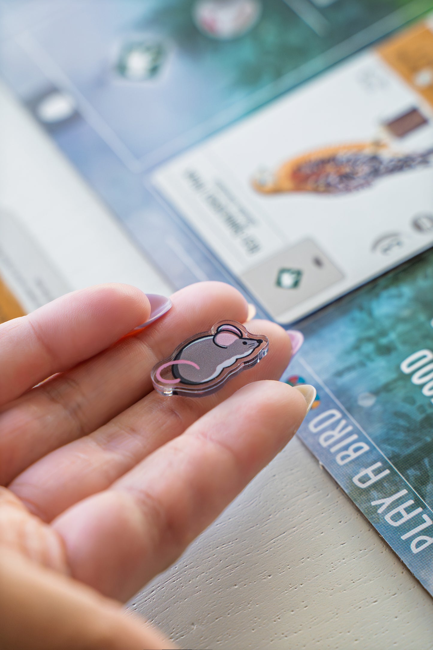 Rat Token | Acrylic Game Tokens – 0.75" | Double-Sided Print