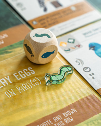 Worm Token | Acrylic Game Tokens – 0.75" | Double-Sided Print