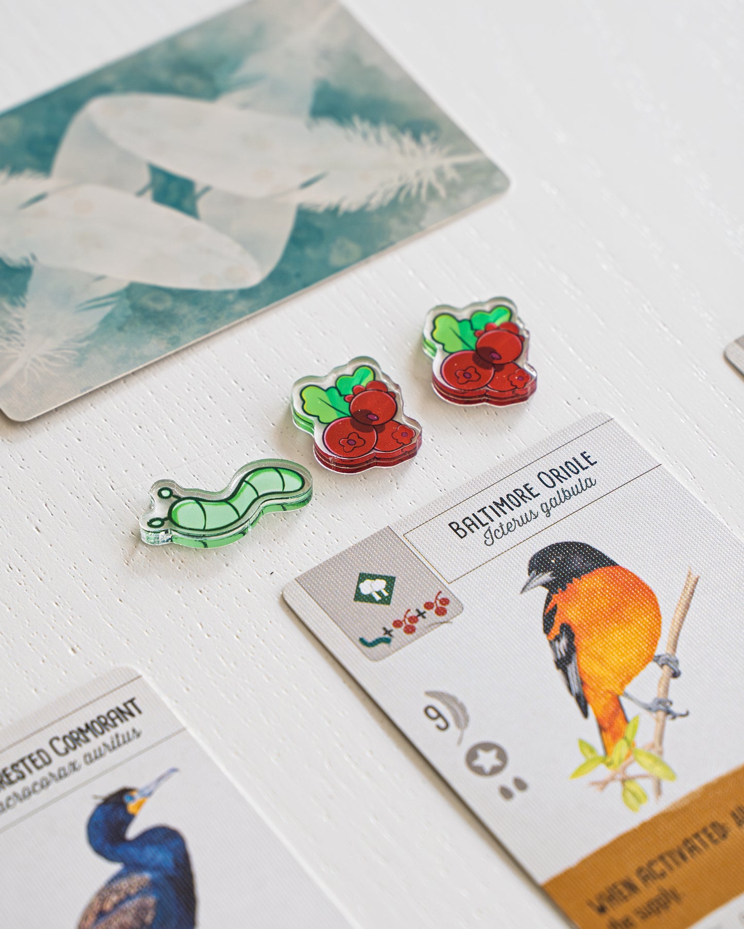 Worm Token | Acrylic Game Tokens – 0.75" | Double-Sided Print
