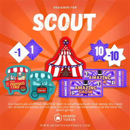 Scout Token Bundle | Acrylic Game Tokens
