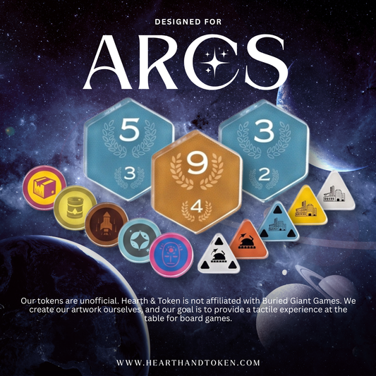 Pre-Order: ARCS Compatible Token Bundle | Acrylic Game Tokens