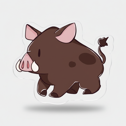 Boar Token | Acrylic Game Tokens – 0.75" | Double-Sided Print